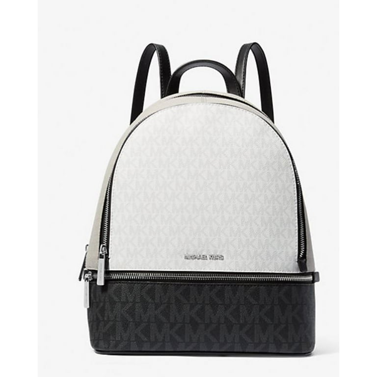 Michael Kors Rhea Medium Backpack, Zip Compartments, PVC Leather