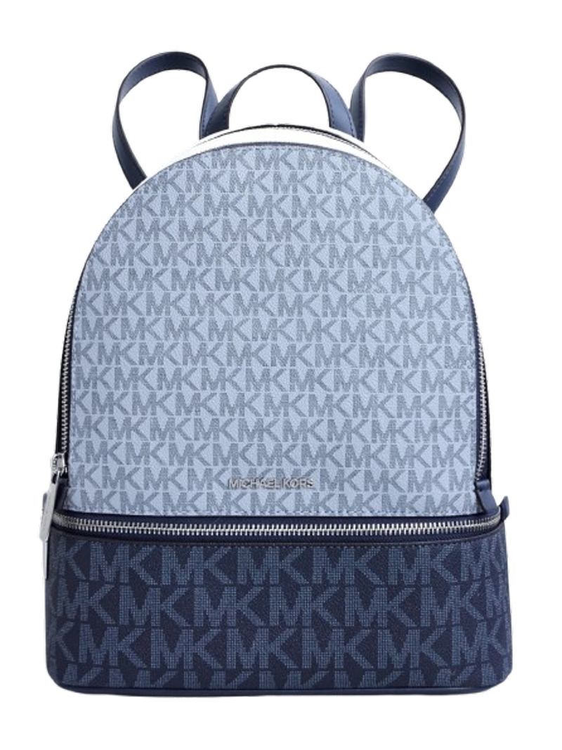 Michael Kors Rhea Medium Color-Block Signature Logo Backpack