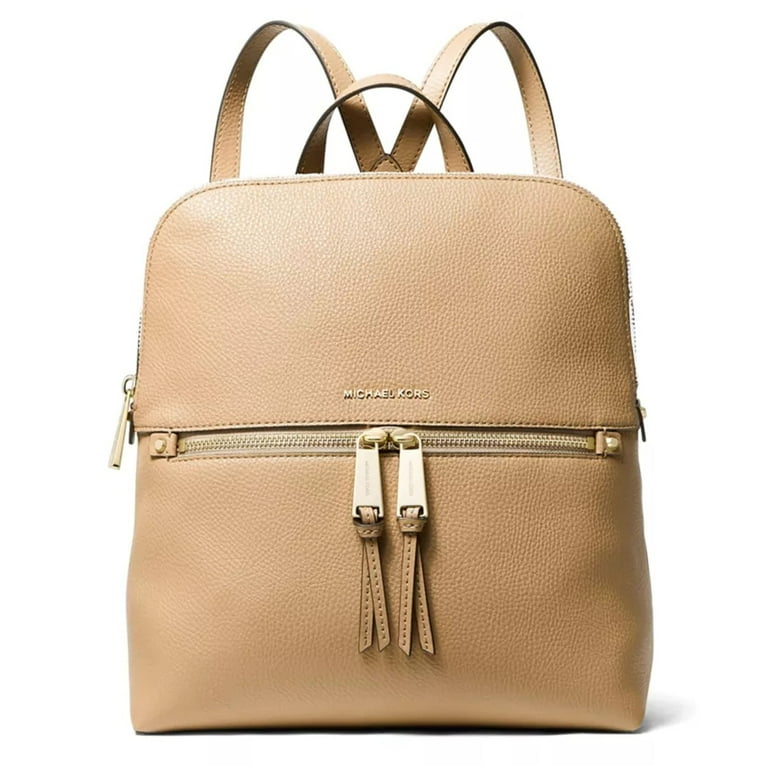 rie Michael Kors Rhea Zip Medium Slim Backpack, Camel - Walmart.com