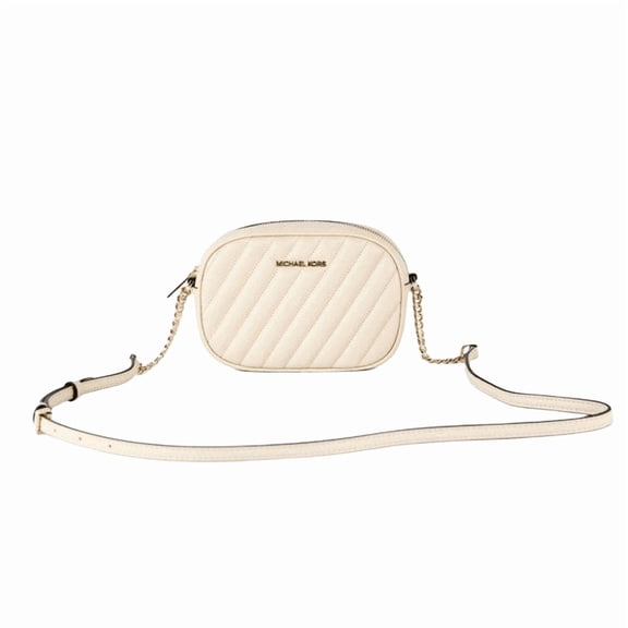Michael Kors Rose Small Oval Camera Crossbody Vegan Faux Bag