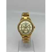 Michael Kors Runway 38mm Yellow PVD Steel Champagne Quartz Ladies Watch MK6588
