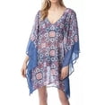 thumbnail image 1 of Michael Kors SEA CORAL Printed Dress Swim Cover-up, US X-Small/Small, 1 of 8