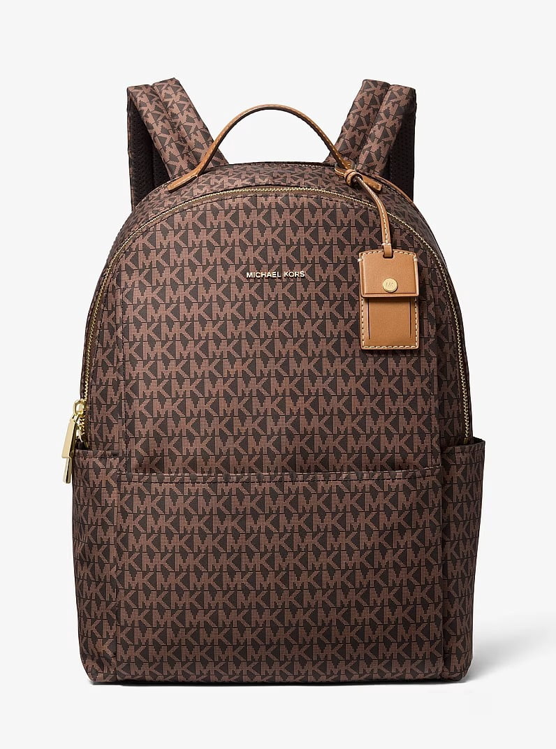 Sable Large Printed Signature Logo Backpack - Brn/Acorn