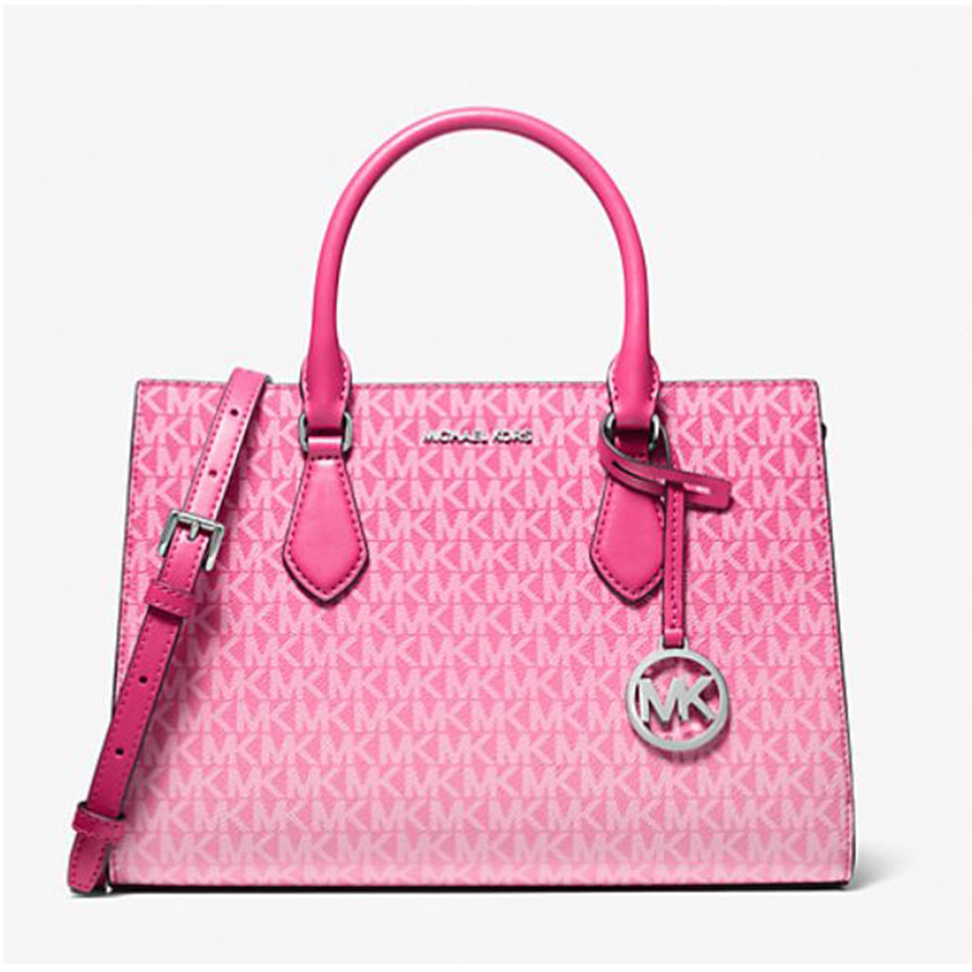 Michael Kors Sheila Medium Ombré Signature Logo Satchel