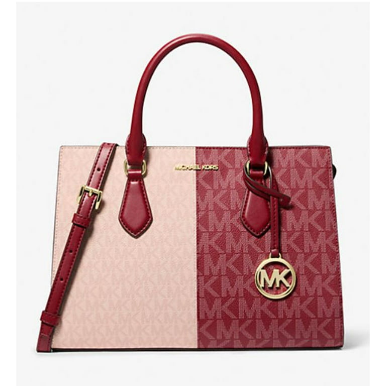 Michael Kors Women's Sheila Medium Two-Tone Metallic Signature