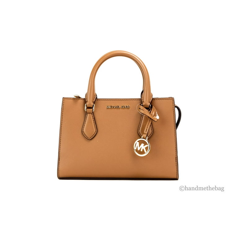 MICHAEL Michael Kors Sheila Small Faux Saffiano Leather Crossbody Bag in  Brown