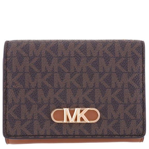 Michael Kors Signature Logo Parker Medium Tri-Fold Wallet