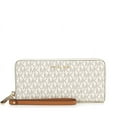thumbnail image 1 of Michael Kors Signature Logo Print Canvas Continental Travel Wallet - Vanilla, 1 of 2