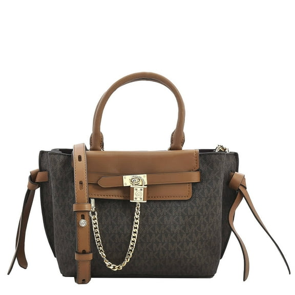 Michael Kors Signature Logo Small Hamilton Legacy Belted Satchel