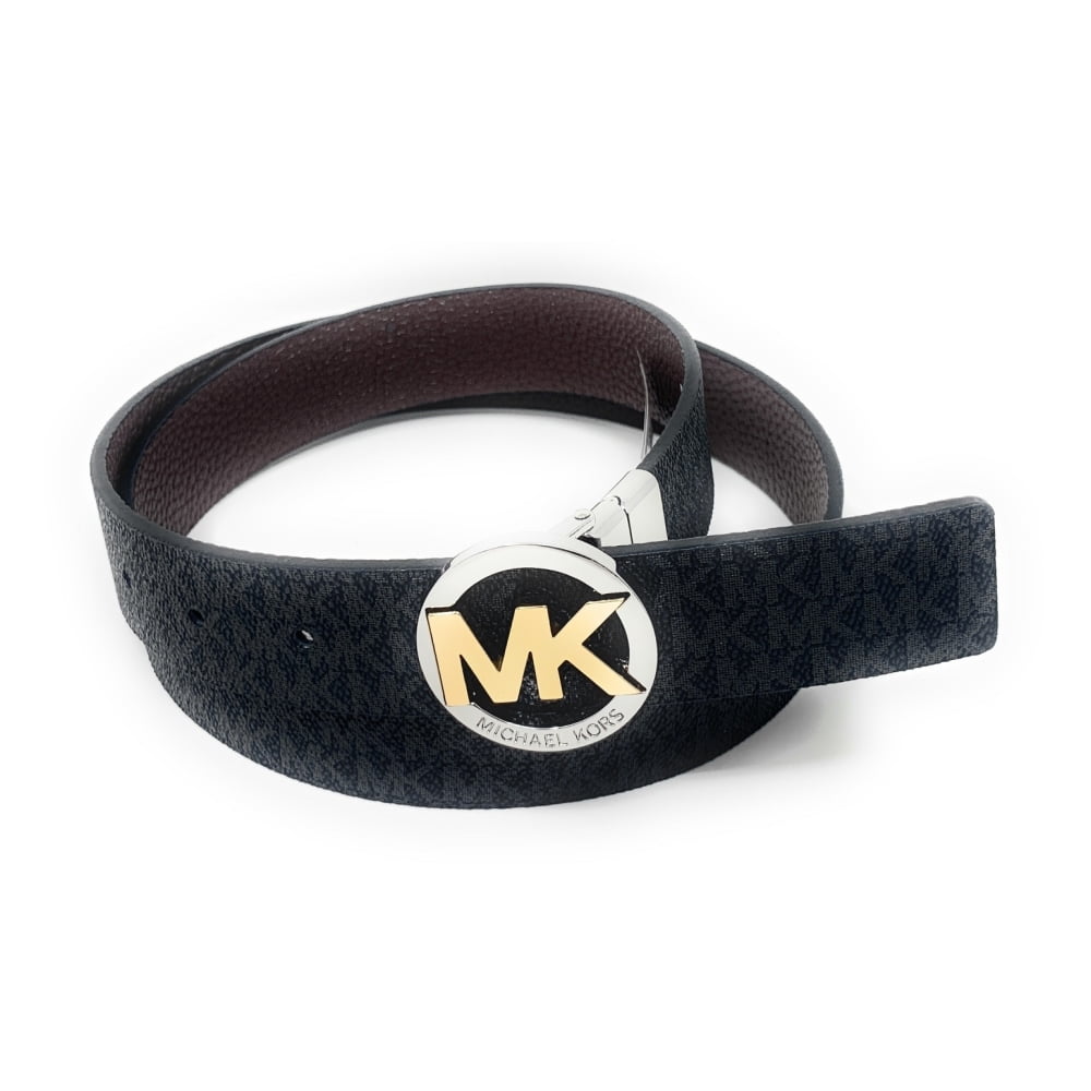 Michael Kors Cinturón Reversible Negro/Marrón, Ecuador Ubuy