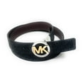thumbnail image 1 of Michael Kors Signature Monogram Twist MK Logo Reversible Belt, Black To Brown, Small, 1 of 5