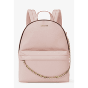 Michael Kors Slater Medium Backpack, PU Leather, Chain Detail, Women s Backpack   Powder Blush