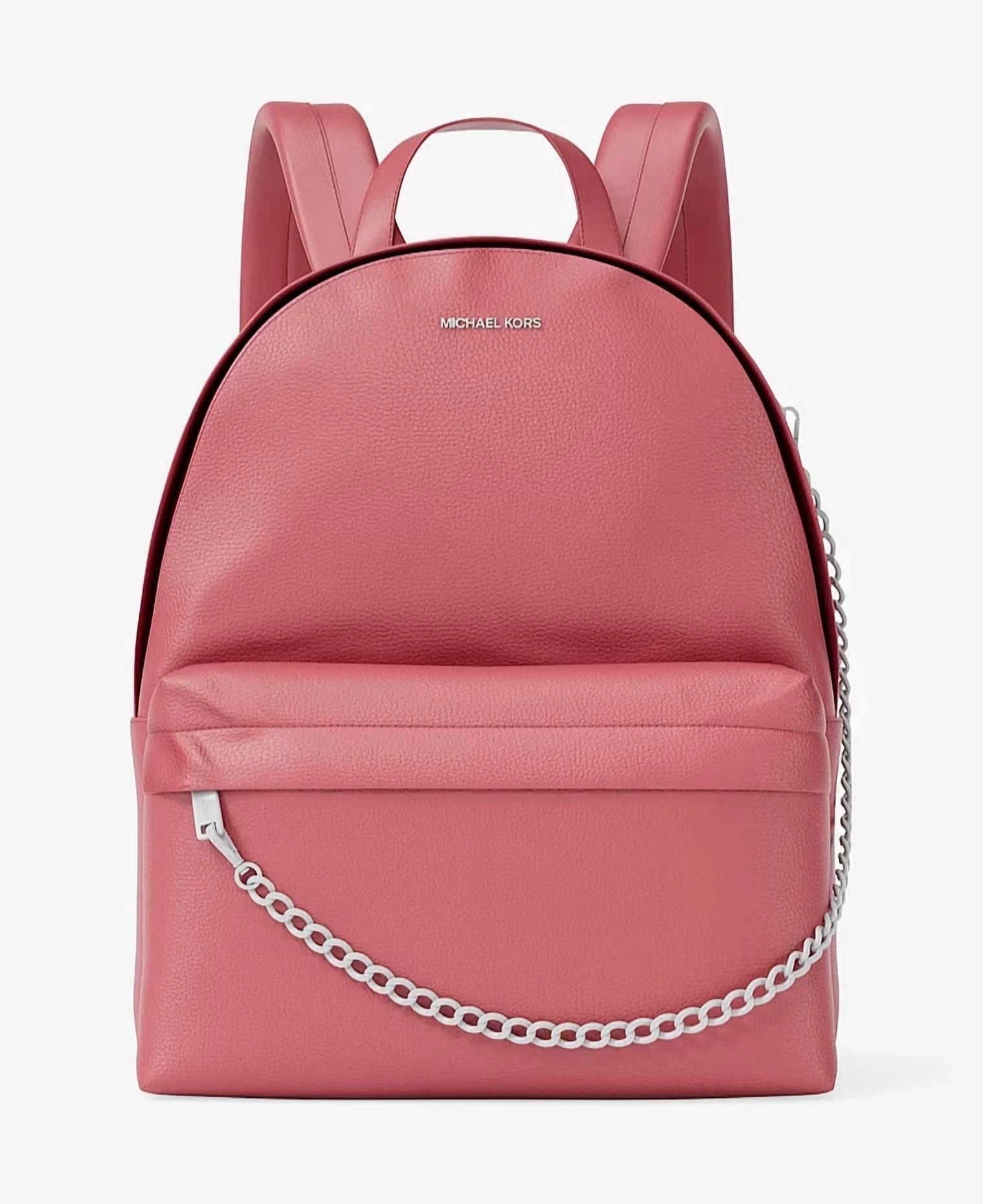 Michael Kors Slater Medium Signature Logo Backpack Hibiscus MK Bag