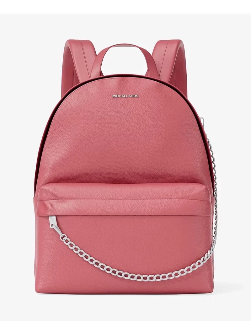 【新品】MICHAEL KORS バックパック ピンク ミニリュック Michael Kors Slater Medium Signature Logo Backpack Hibiscus MK Bag