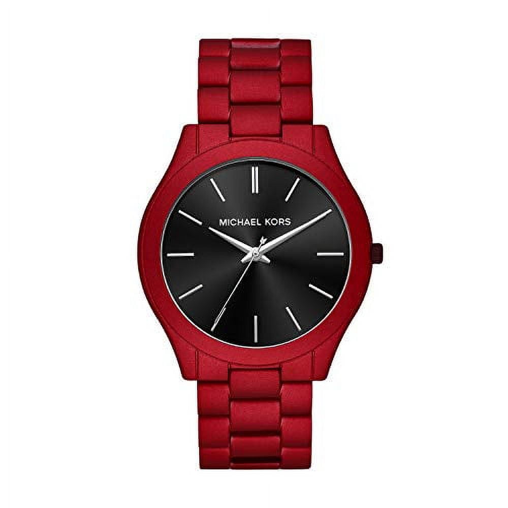 Michael Kors Slim Runway Red Coated Mens Watch MK8712 Walmart