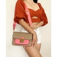thumbnail image 1 of Michael Kors Sloan Editor Medium Flap Shoulder Bag Crossbody MK Signature (Tea Rose), 1 of 8
