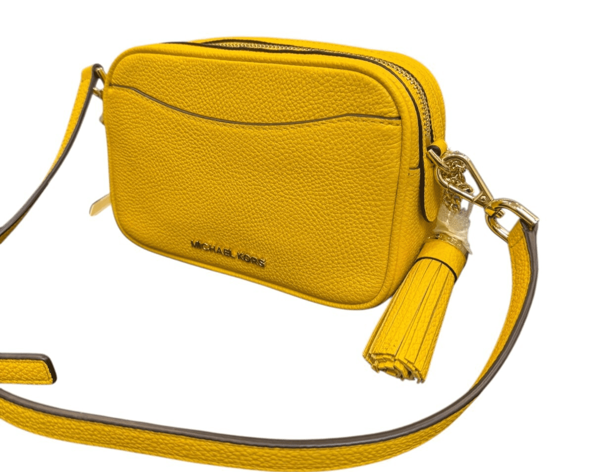 Leather Crossbody Bag Sunflower Michael Kors Bag Michael Kors