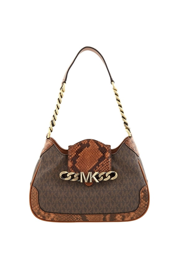 Small Hally Signature Logo Print Shoulder Bag