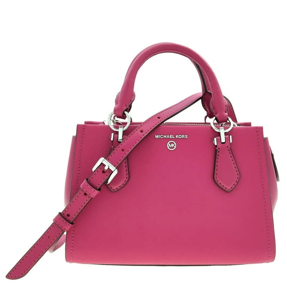Michael Kors Marilyn Small Saffiano Leather Satchel, Deep Fuchsia