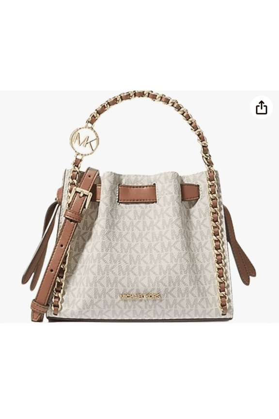 Small Mina Signature Logo Chain Crossbody