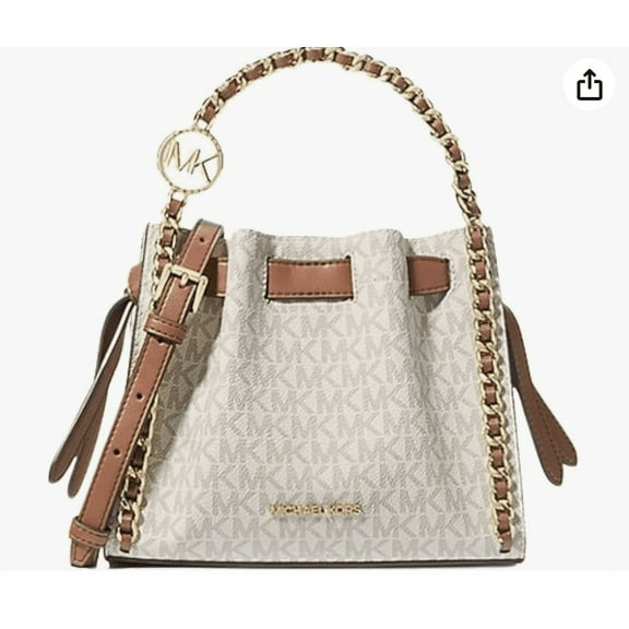 Michael Kors Small Mina Signature Logo Chain Crossbody