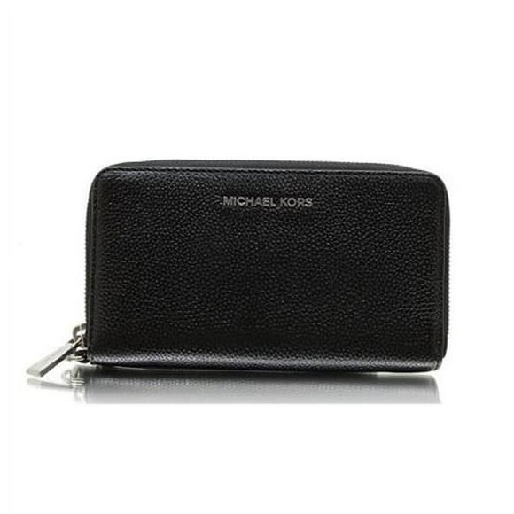 Michael Kors Smartphone Ladies Large Black Leather Wristlet 32F6SM9E3L001