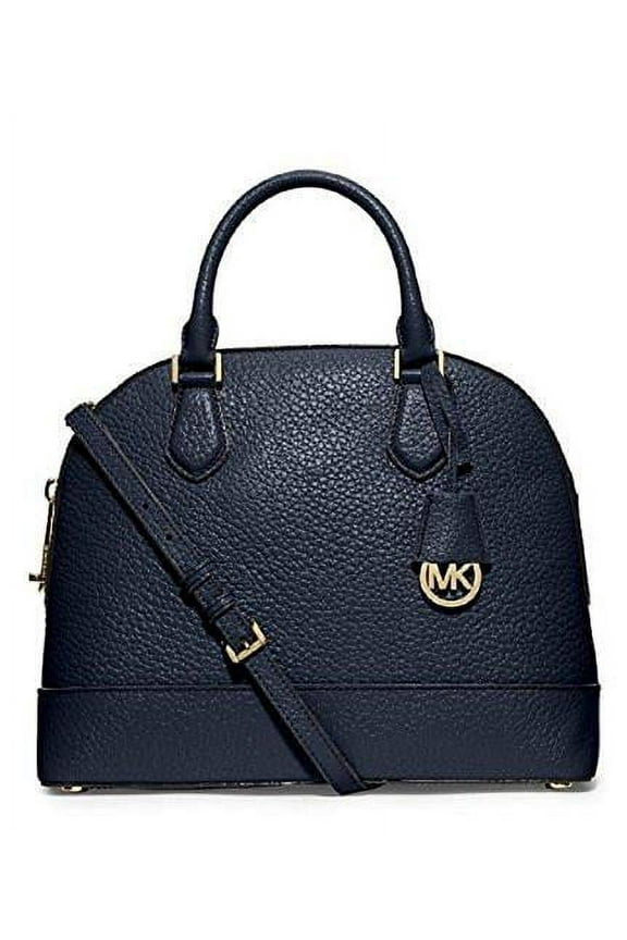 Smythe Large Dome Satchel Navy/Gold
