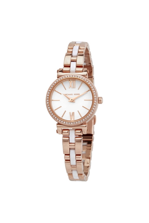 Sofie Quartz Crystal White Dial Ladies Watch MK4347