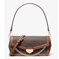 Michael Kors Soho Small Signature Logo Convertible Crossbody Bag Brown ...
