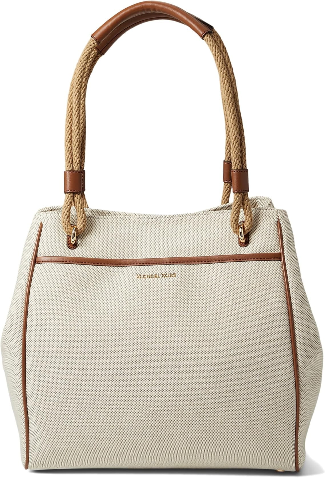 MICHAEL KORS Talia Large Grab Bag Tote Natural/Luggage