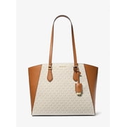 Michael Kors Taryn Large Signature Logo & Leather Tote Bag