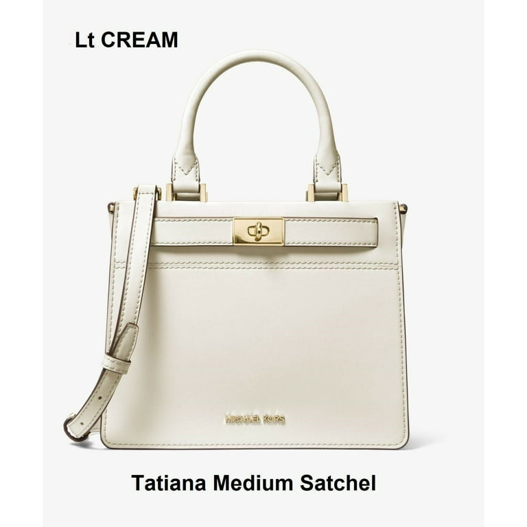 Michael Kors Tatiana Medium Color Block Satchel Crossbody Bags In Gift Box