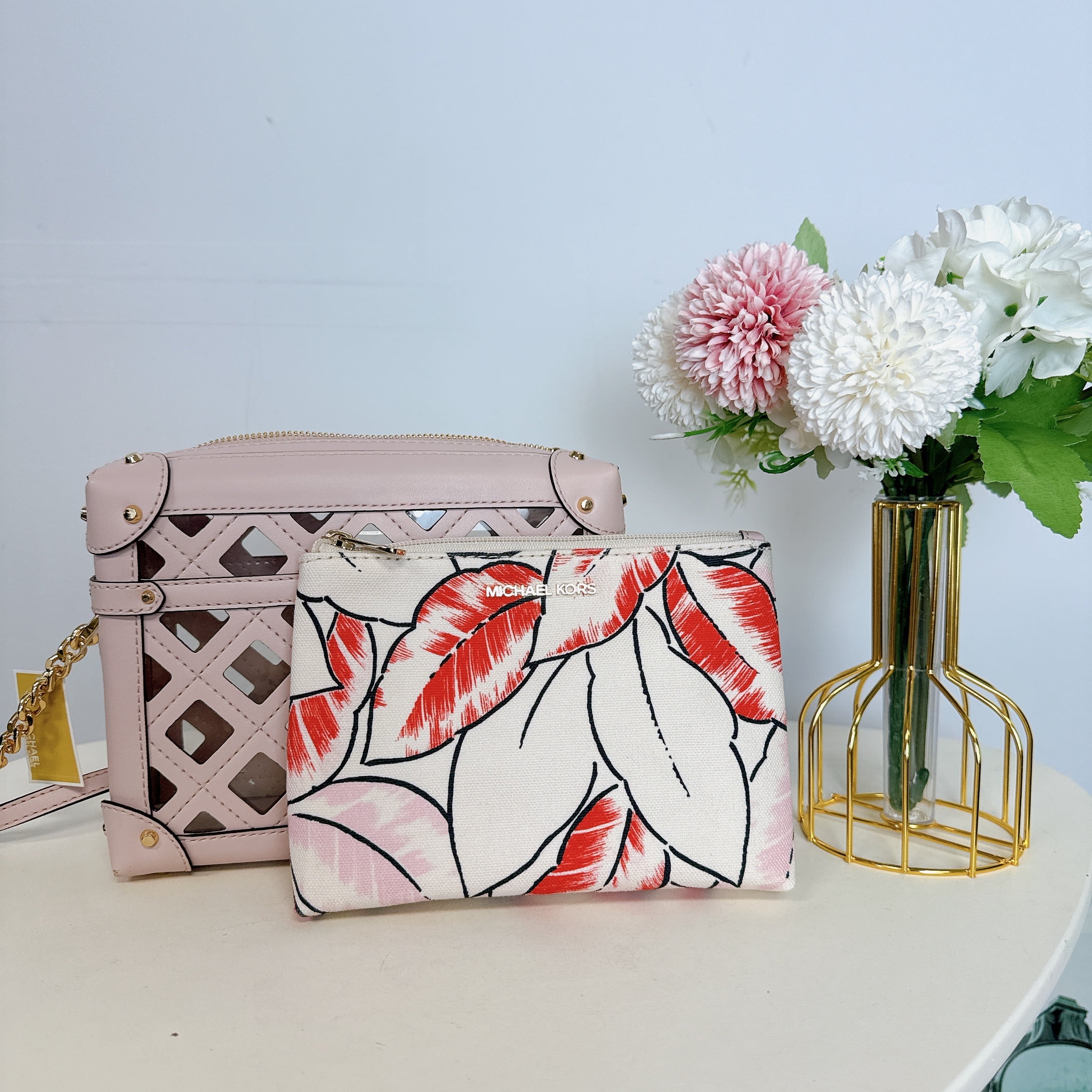 Michael kors floral crossbody bag sale