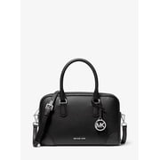 Michael Kors Thompson Medium Pebbled Leather Satchel - Black