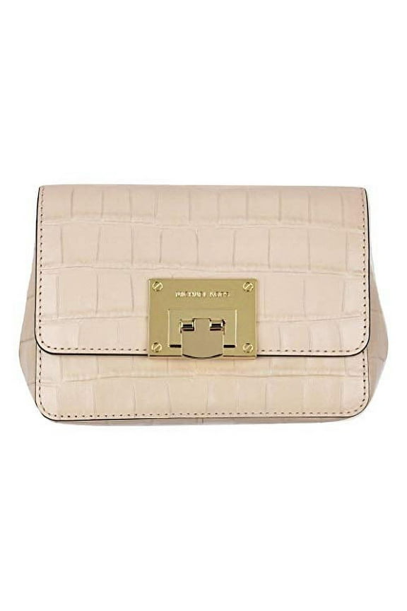 Tina Small Embossed Leather Clutch, Crossbody Shoulder Bag, Ballet