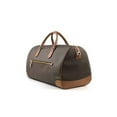 thumbnail image 1 of Michael Kors Travel Large Duffle Bag In PVC Signature (Brown), 1 of 8