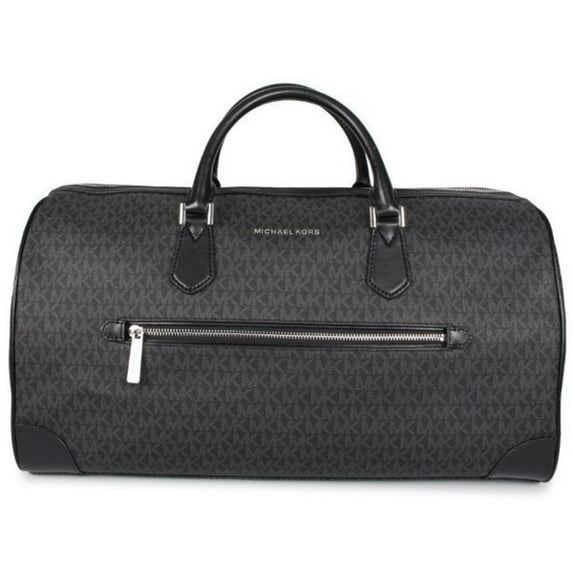 Michael Kors Travel Large Duffle Bag in PVC Signature (black) …