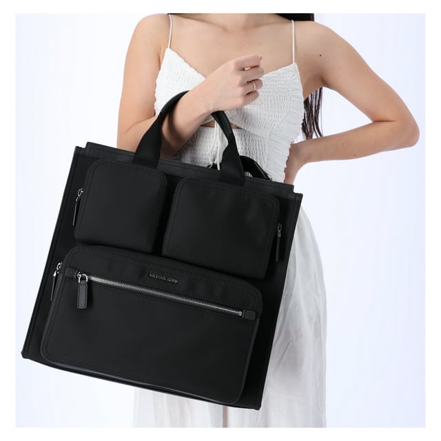 Michael Kors Designer MK Handbags Unisex Kent Recycled Canvas Large