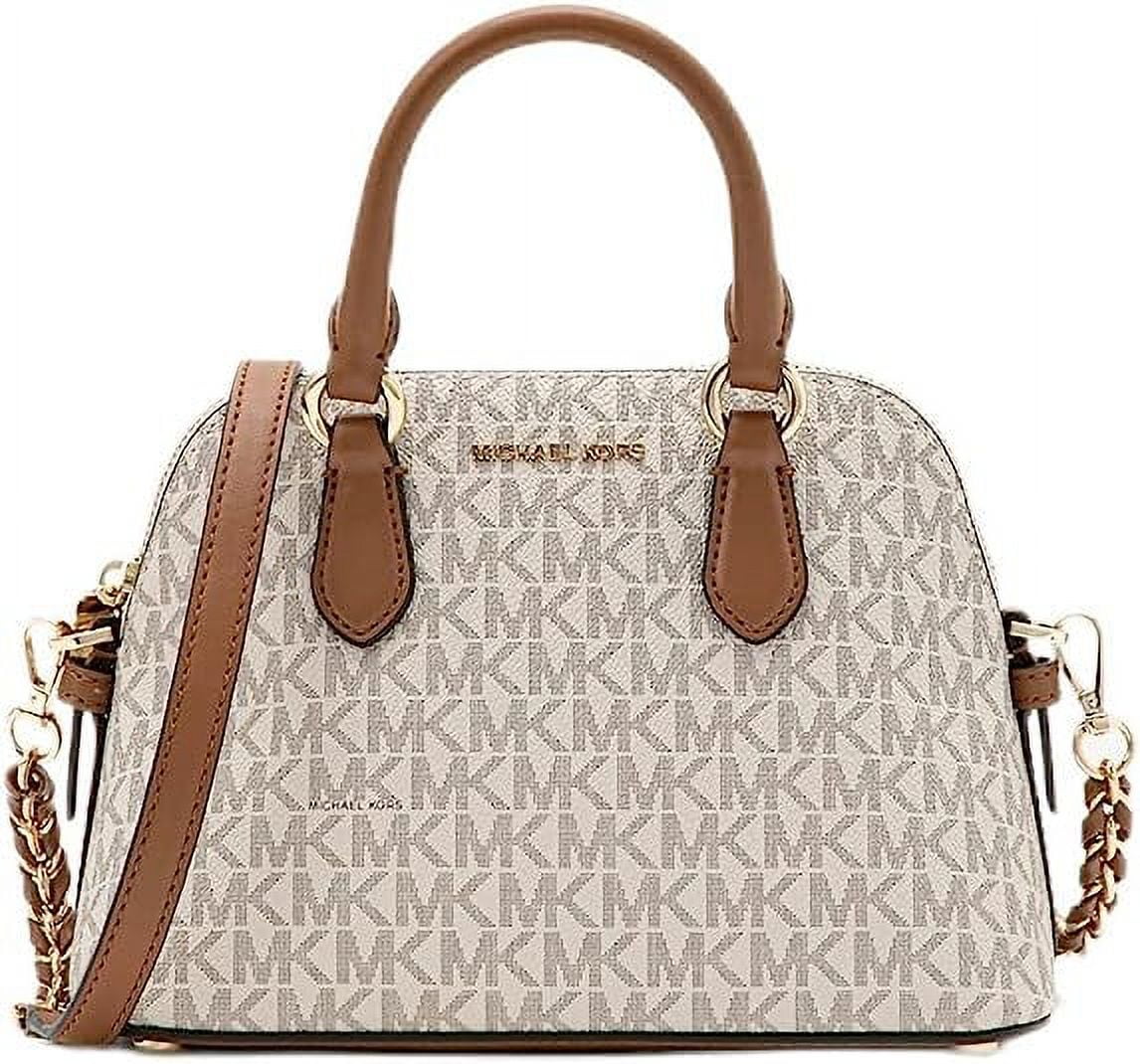 Michael Kors Veronica Extra-Small Saffiano Leather Crossbody Bag  (Vanilla/Acorn)