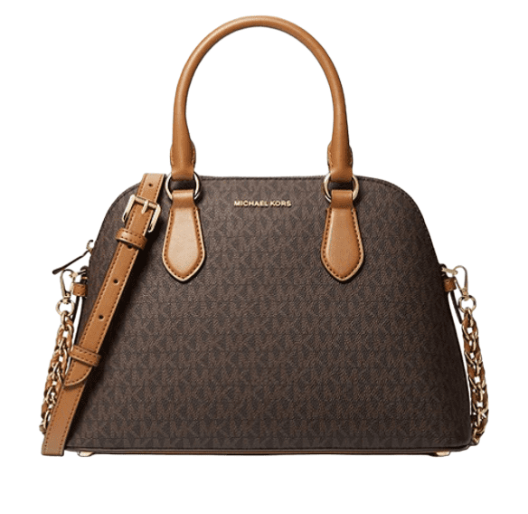 Michael Kors Veronica Medium Logo Dome Satchel (BRN/ACORN) - Walmart.com