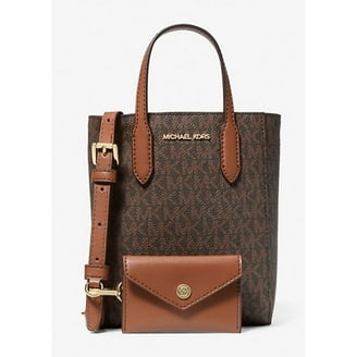 Michael Kors Emilia Small Satchel Crossbody Bag Dark Sangria