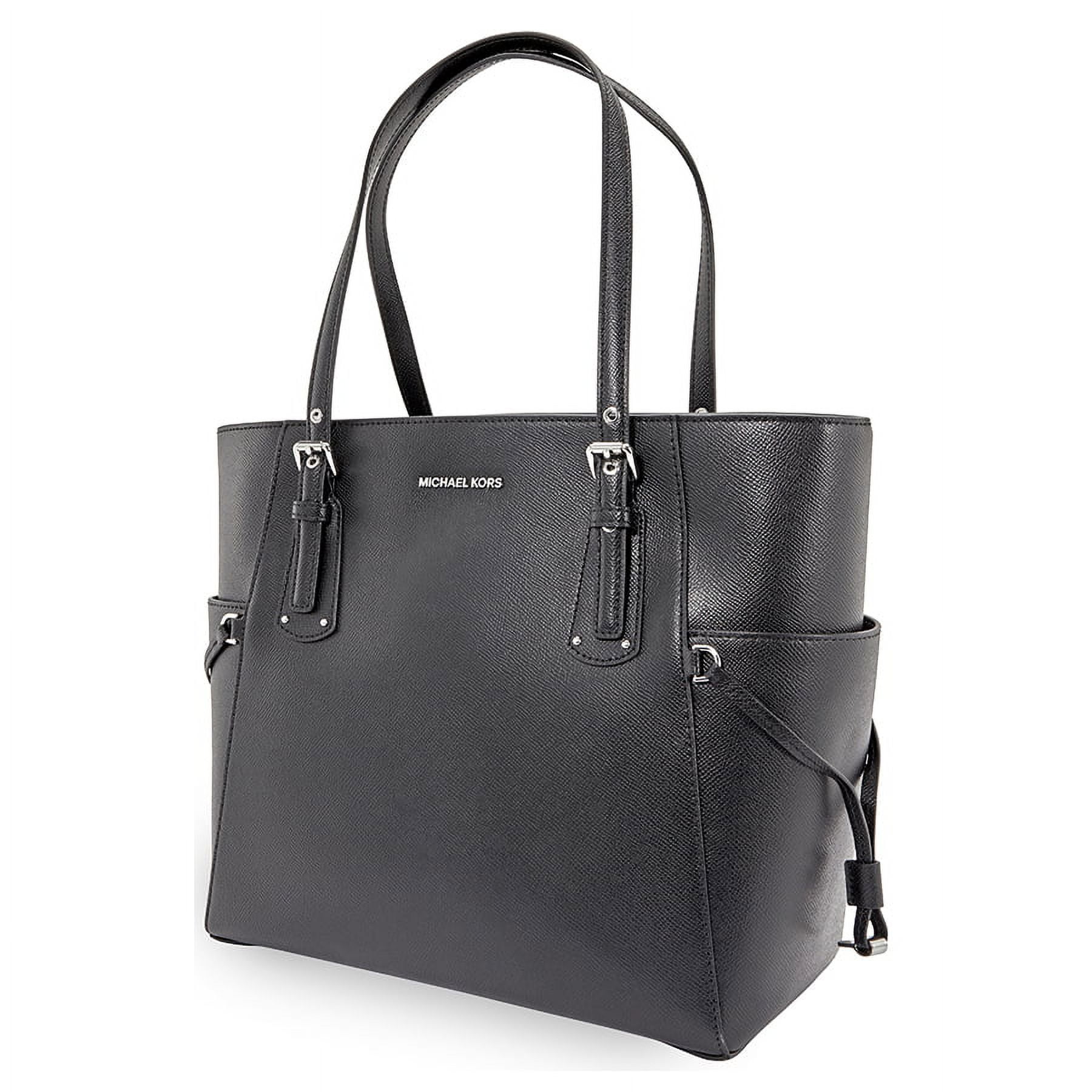 Michael Kors Voyager Crossgrain Leather Tote Black Walmart