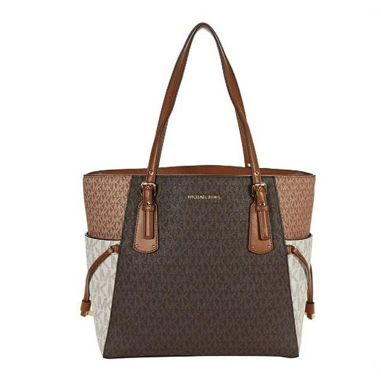 Voyager small logo top tote michael kors