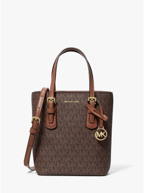 Voyager Extra-Small Signature Logo Convertible Crossbody Bag Brown