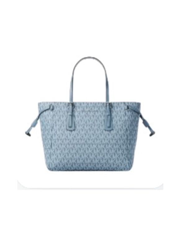 Women's Voyager Extra-Small Signature Logo Tote Bag 35T6SV6T0B-Denim