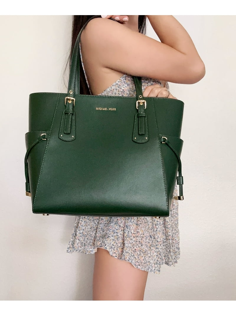 Michael Kors Olive Green Leather Handbag Michael Kors Green Leather Women main image 3