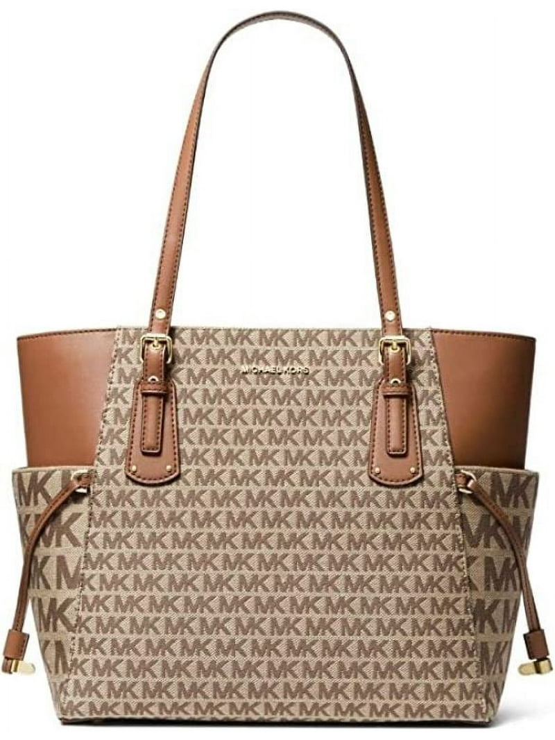 Michael Kors Voyager Women's Logo Jacquard Tote Bag, Beige and