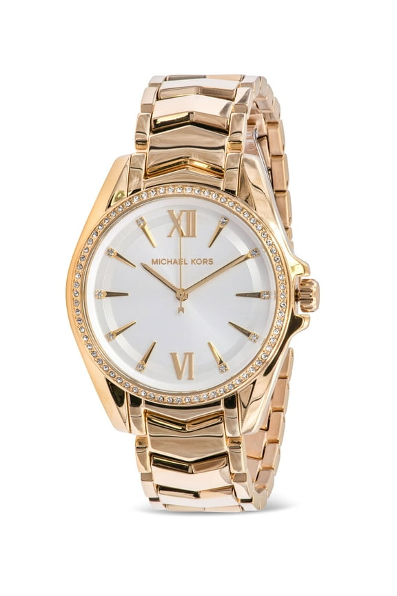 Whitney Gold-Tone Crystal Ladies Watch