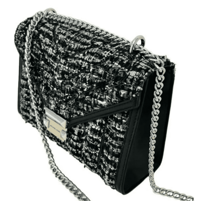 Michael Kors Whitney Large Tweed Shoulder Bag Black  display picture 1