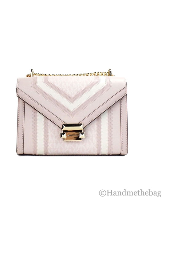 Whitney Medium Flap Shoulder Bag Powder Blush Pink Multi